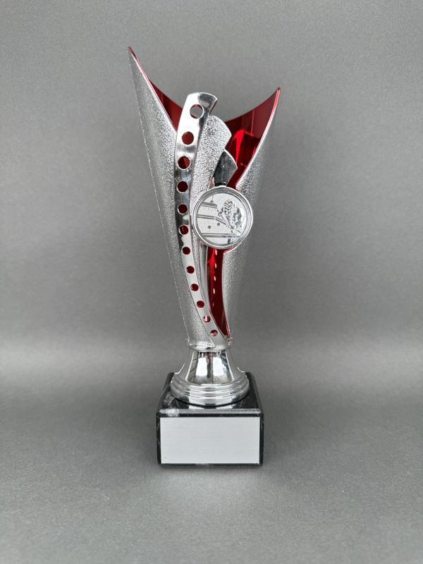 Trofé Jenny, Silver-Röd, 210mm