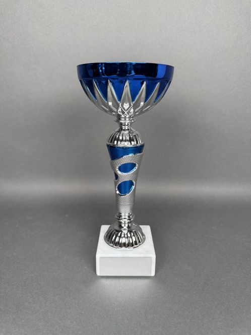 Huvudbild Pokal Signe, Silver-Blå, 245mm, Diameter 100mm