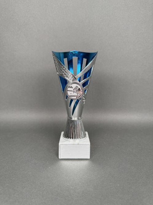 Huvudbild Trofé Petteri, Silver-Blå, 190mm