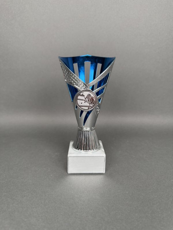Trofé Petteri, Silver-Blå, 170mm